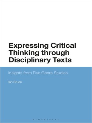cover image of Expressing Critical Thinking through Disciplinary Texts